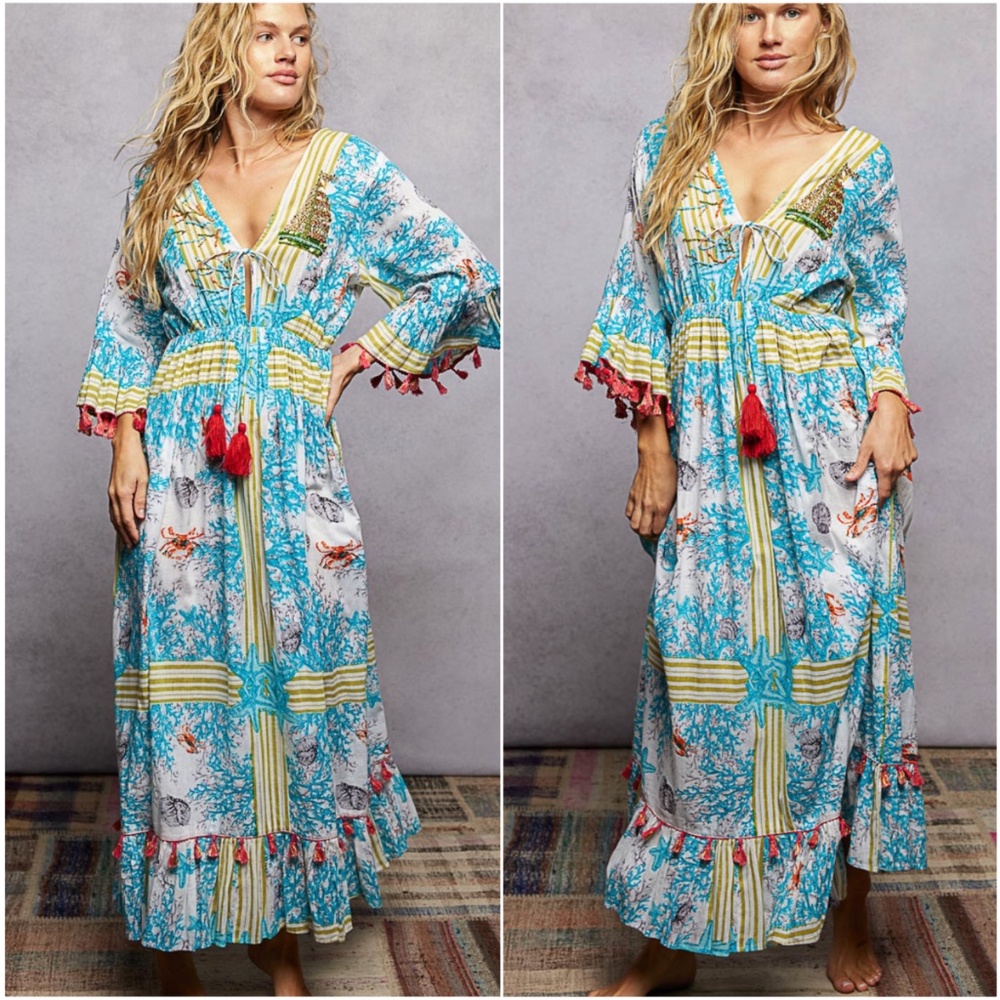 HUGE MARKDOWN
NEW!! POL Size Large 3/4 Sleeve Maxi Dress